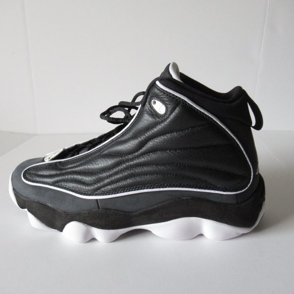 Jordan Pro Strong, Mid, Men's Size 10, Black/White/White, NEW - Picture 5 of 15